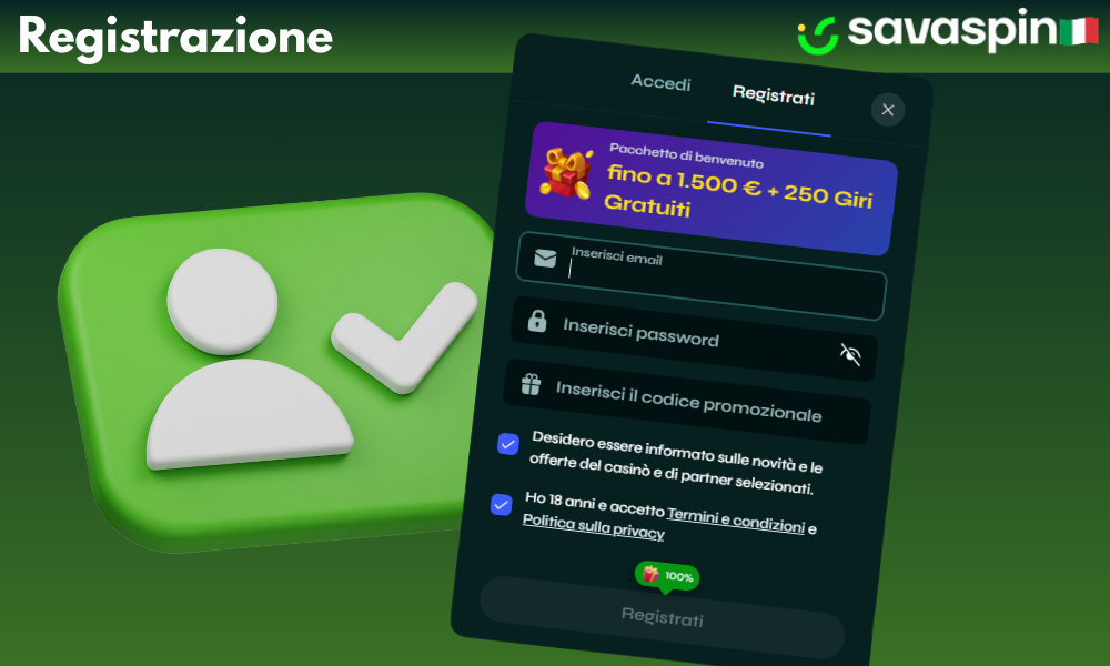 Come effettuare il processo di registrazione al casinò Savaspin