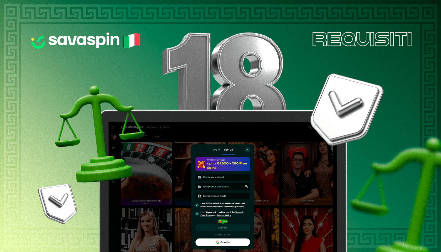Esistono alcuni requisiti per la registrazione di SavaSpin
