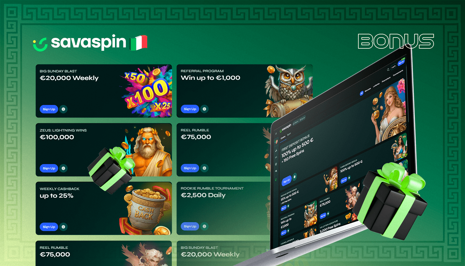 Il casinò online Savaspin offre molti bonus differenti