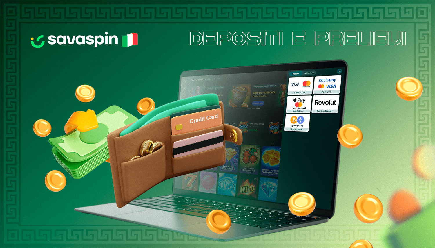 È facile effettuare un deposito al Casinò Savaspin