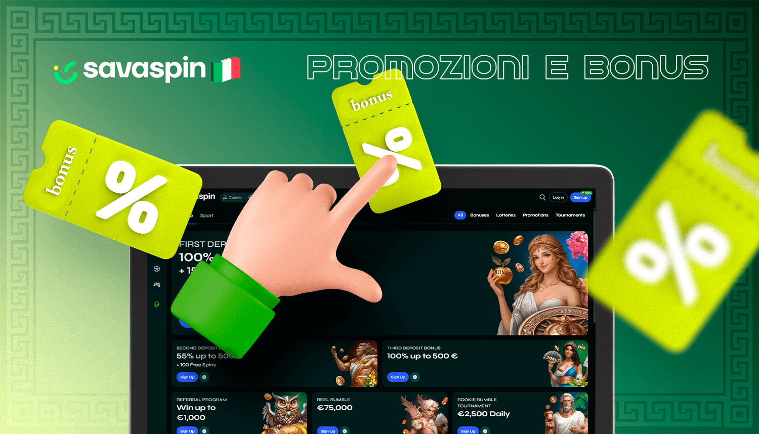 Il casinò online SavaSpin offre vari bonus