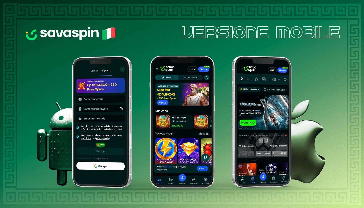 Approfittate dell'applicazione mobile del casinò online Savaspin