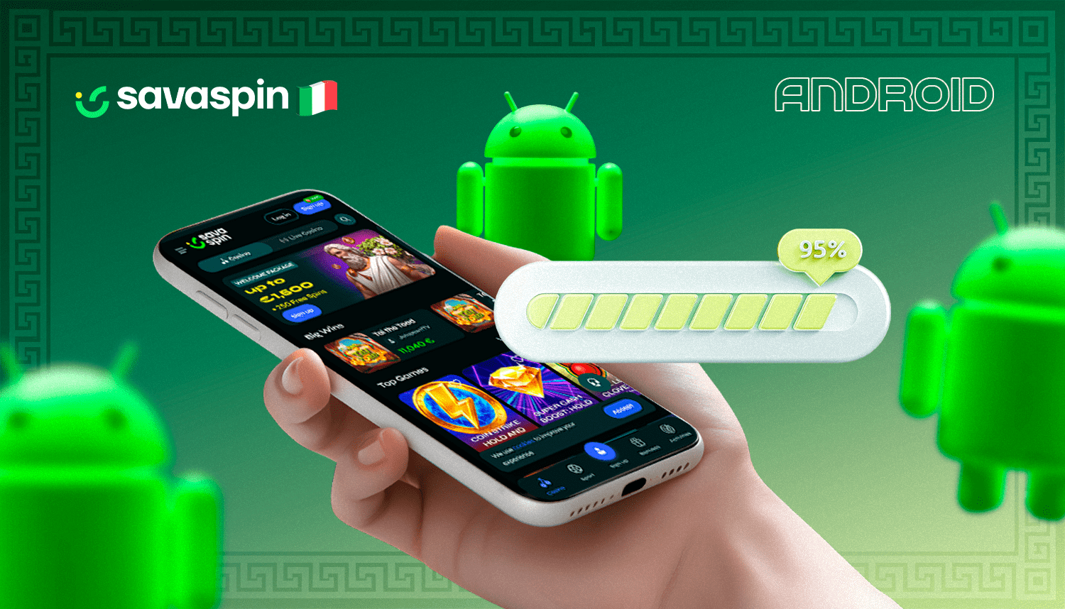 Install the SavaSpin app on your Android device