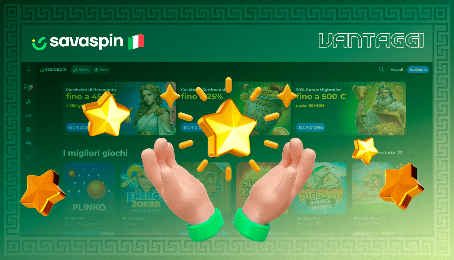Familiarizzate con i principali vantaggi del casinò online Savaspin
